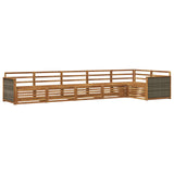 Outdoor Sofa Set 6 pcs Natural Solid Acacia Wood 3383407