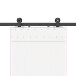 Sliding Door Hardware Kit 152.5 cm Steel Black 4009708