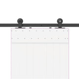 Sliding Door Hardware Kit 152.5 cm Steel Black 4009708