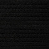 Storage Basket with Lid Black and Beige 37x50 cm Cotton 358479