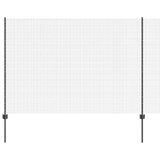 Welded Wire Fence with Post 10 x 1.5 m PVC-Coated Steel 3336575