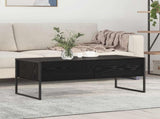 Coffee Table Black Oak 100 x 46 x 40 cm Engineered Wood 886444