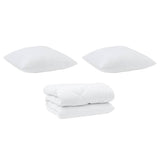 Duvet with Pillows 3 pcs White Microfiber and Down Feather 3377920