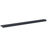 Window Sill Anthracite with wood grain 140 x 15 x 4.5 cm PVC 42046949