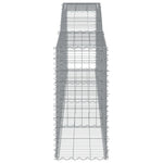 Arched Gabion Baskets 15 pcs 400x50x100/120 cm Galvanised Iron 3147005