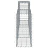 Arched Gabion Baskets 15 pcs 400x50x100/120 cm Galvanised Iron 3147005
