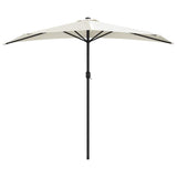 44587 Balcony Parasol with Aluminium Pole Sand 270x144 cm Half