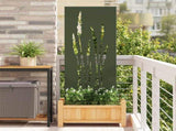 Garden Privacy Screen Olive green 50 x 140 cm Cold-rolled steel 876311