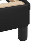 Bed Frame "Dover" Black 100x190 cm Faux Leather 373269