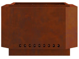 Smokeless Fire Pit Brown 58 x 58 x 51 cm Weathering Steel 858975