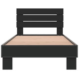 Bed Frame without Mattress Black 90x200 cm 845742