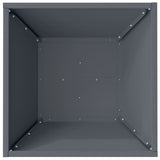 Garden Planter 5 pcs Anthracite 40 x 40 x 15 cm 873815