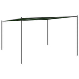 Gazebo 4 x 3.98 x 2.67 m Green Polyester and Steel 42030533