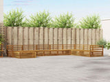 Outdoor Sofa Set 8 pcs Natural 3373919