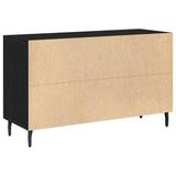 Sideboard Black Oak 100 x 36 x 60 cm Engineered Wood 862959