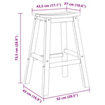 Garden Bar Set 4 pcs Black HDPE 3335805