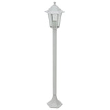Garden Post Lights 6 pcs E27 110 cm Aluminium White 44215