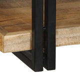 Wall Shelf 90x33x45 cm Solid Rough Wood Mango 4017485