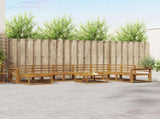 Outdoor Sofa Set 9 pcs Natural Solid Acacia Wood 3368037