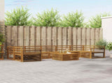 Outdoor Sofa Set 8 pcs Natural Solid Acacia Wood 3373189