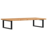 Basin Shelf Wall Mounted Steel and Solid Wood Oak 3302397