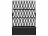 Garden Trellis Planter Black 70 x 30 x 135 cm Metal 366616