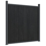 Fence Panel Grey 353x186 cm WPC 3282790