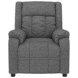 Massage Chair Dark Grey Fabric 348121