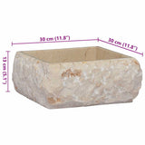 Sink Cream 30x30x13 cm Marble 149174