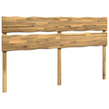 Live Edge Headboard ROSTOCK White 200 cm Solid Acacia Wood 903280