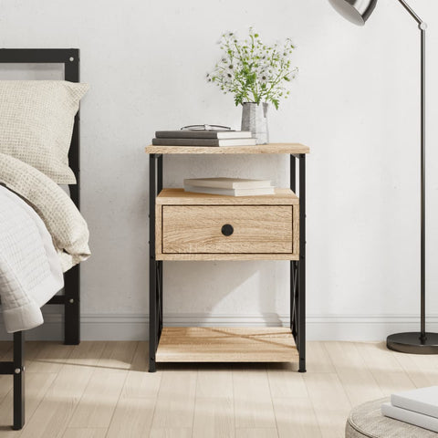 ZNTS Bedside Cabinet Sonoma Oak 40x42x55 cm Engineered Wood 826075