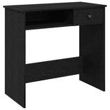 Desk Black 80x40x75 cm Engineered Wood 860473