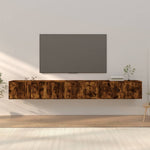 Wall-mounted TV Cabinets 3 pcs Smoked Oak 100x34.5x40 cm 3188379