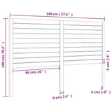 Bed Headboard 146x4x100 cm Solid Wood Pine 819020