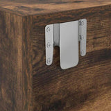 ZNTS TV Cabinet Smoked Oak 100x31x25.5 cm Engineered Wood 861480