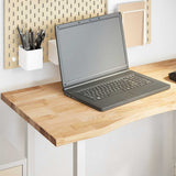 Desk Top Untreated 100x50x2.5 cm Solid Wood Oak Rectangular 4009008