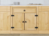 Cabinet SKI Honey Brown 60 x 46 x 81.5 cm Solid Pine Wood 42007557