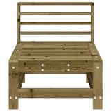 Garden Middle Sofa Impregnated Wood Pine 825617