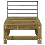 ZNTS Garden Middle Sofa Impregnated Wood Pine 825617