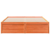 Bed Frame without Mattress Wax Brown 160x200 cm Solid Wood Pine 3282371