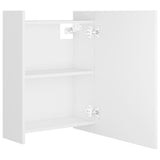 Bathroom Mirror Cabinet White 62.5x20.5x64 cm Engineered Wood 803308