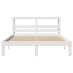 Bed Frame with Headboard without Mattress White 120x190 cm Small Double 3306036