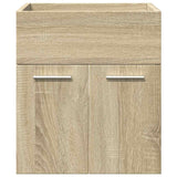 4 Piece Bathroom Furniture Set Sonoma Oak Engineered Wood 3325004