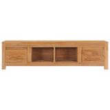 TV Cabinet 115x30x35 cm Solid Teak Wood 288901