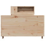 ZNTS Bed Frame without Mattress 100x200 cm Solid Wood Pine 3323782