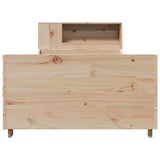 ZNTS Bed Frame without Mattress 100x200 cm Solid Wood Pine 3323782