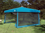 Camping Tent Set Folding 2 pcs Blue Taffeta and Fabric 3337170