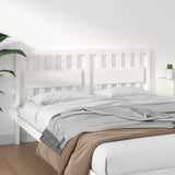 Bed Headboard White Solid pine wood 155.5 cm width x 100 cm height 818576