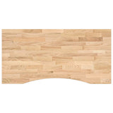 Desk Top Untreated 100x60x2.5 cm Solid Wood Oak Rectangular 4009013