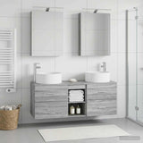 Bathroom Furniture Set 5 pcs Grey Sonoma 3407076